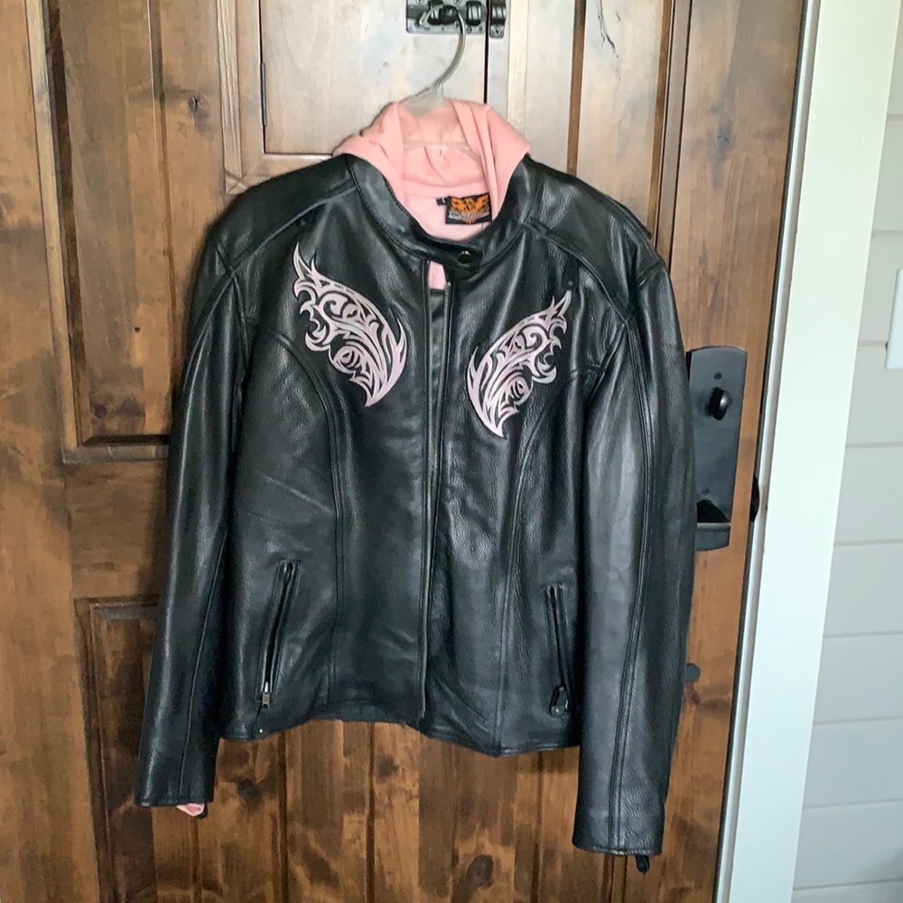 Motorcycle Women’s Leather Motorcycle Coat